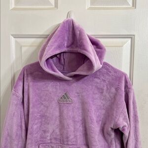 Adidas Lavender Fleece Hoodie